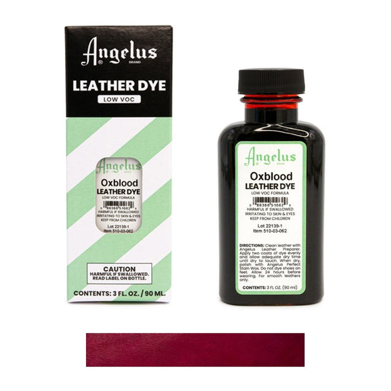 Angelus Low VOC Leather Dye. 3 fl oz/89ml Bottle